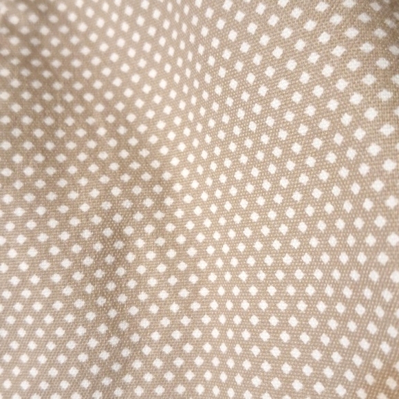 Banana Republic sz 14 Hampton fit beige diamond Polka-dot crop pants - Picture 2 of 5